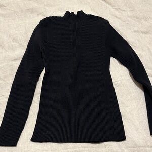 Elegant Black Women's Turtleneck Sweater